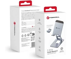 Desk holder for phone / tablet foldable Forcell F-Grip Fold Stand 1 pilka