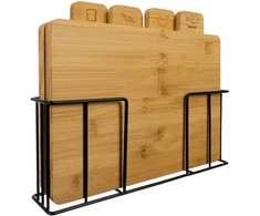 Bamboo chopping board - 4 pcs Ruhhy