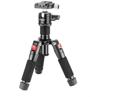 Fotoaparato Trikojis - NEEWER Mažas Stalinis Trikojis 17–50 cm 5kg 360° Rutulinė Galvutė Arca-Swiss Raudonas