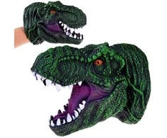 Jokomisiada Dinozaurų t-rex guminė pirštinė rankinė lėlių dinozaurų galva