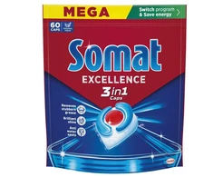 KAPSULĖS INDAPLOVIŲ SOMAT 3IN1 60VNT