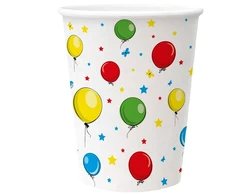 Vienkartiniai puodeliai PAW Balloons, 250 ml, 8 vnt.