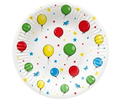 Vienkartinės lėkštės PAW Balloons, Ø 18 cm, 8 vnt.