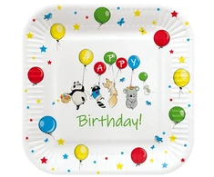 Vienkartinės lėkštės PAW Balloons, 23 cm, 8 vnt.