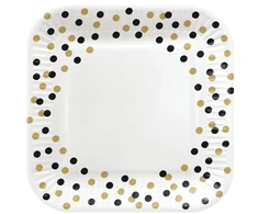 Vienkartinės lėkštės PAW Confetti, 23 cm, 8 vnt.