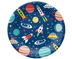 Vienkartinės lėkštės PAW Space, Ø 23 cm, 8 vnt.