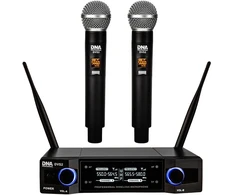 DNA Professional DVS2 - wireless microphone, 2 handheld transmitters + base unit (560–590 MHz)