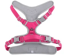 Oem Dog harness OXFORD B dydis XL pink pilkas