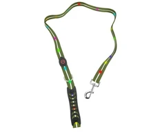 DOGGY VILLAGE Signal pavadėlis MT7122 dark žalias - LED dog pavadėlis - 1.2 m