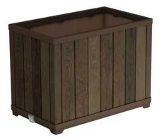 KETER 261035 garden planter walnut