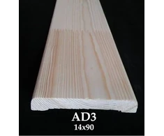 Door trim AD43. 230 cm x 9 cm x 1.4 cm. pine