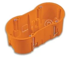 Double mounting box Pawbol A.0010PG. 68 x 60 mm
