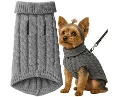 Dog/cat clothes dydis M pilka Purlov 26217