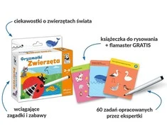 Kapitan Nauka Piešimo kortelės Doodles Gyvūnai 3-6L