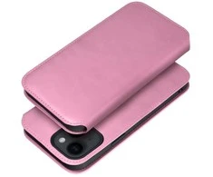 Dėklas Oem Flip case for iPhone 15 PLUS Dual Pocket Book light pink