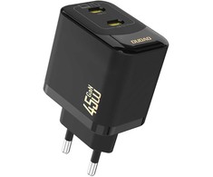 Dudao A28PEU PD 45W GaN 2xUSB Wall Charger - Juodas