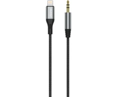 Dudao audio cable Lightning - mini jack 3.5mm 1m pilka (L11PRO)