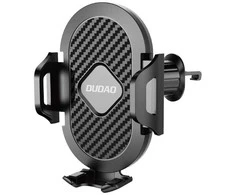 Dudao F2+ smartphone holder for the air vent with clamp - juodas