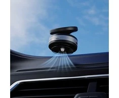 Dudao F24MAX automobilio laikiklis su 15 W belaidžiu įkrovikliu, suderinamas su „MagSafe“, su automatiniu siurbtuku – juodas
