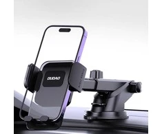 Dudao F8Max+ car holder for dashboard or windshield – juodos spalvos