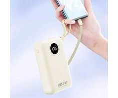 Dudao K14+ Powerbank 20000mAh 22.5W USB-C / USB-A / Built-in Lightning and USB-C Cables - Baltas