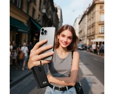 Dudao K14+ išorinė baterija 20000mAh 22.5W USB-C / USB-A / integruoti „Lightning“ ir USB-C laidai – juoda