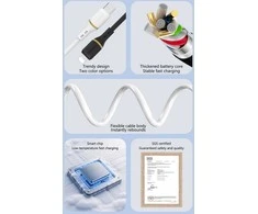 Dudao L25T USB-A - USB-C Silicone Cable 5A 1m - Baltas