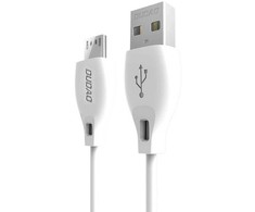 Dudao L4M USB-A - MicroUSB 2.4 A Cable 1m - Baltas