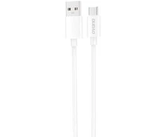 Dudao L4ST USB-A / USB-C cable 2A 1m - baltas