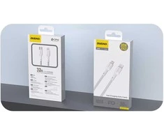Dudao L9X 30W USB-C – Lightning kabelis 2m – baltos spalvos