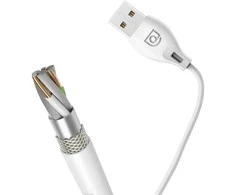 Dudao USB / Lightning kabelis 2.4A 1m baltas (L4L 1m baltas)