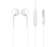 Dudao X10S su laidu Įstatomos į ausis ausinės 3.5mm mini jack 1.15m - baltas