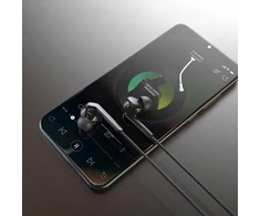 Dudao X3 Įstatomos į ausis ausinės, su laidu, mini jack 3.5mm - juodas