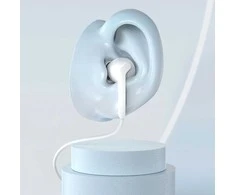 Dudao X3 Įstatomos į ausis ausinės, su laidu, 3.5mm minijack - baltas