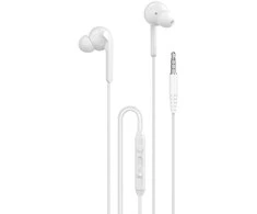 Dudao X3+ Įstatomos į ausis ausinės, su laidu, 3.5mm minijack - baltas