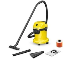 Universal hoover KARCHER WD 3 V-17/4/35 + nozzles 17 l 1000 W (1.628-124.0) Juodas, Geltona