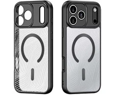 Dux Ducis AIMO Mag dėklas skirtas Apple iPhone 17 Pro Max suderinamas su MagSafe – juodos spalvos