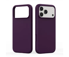 Dėklas DUX DUCIS case PIEL LIQUID SILICONE compatible with MagSafe for iPhone 18 Pro Max/17 Pro max burgundy