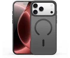 Dėklas DUX DUCIS case YIND compatible with MagSafe for iPhone 17 Pro Max / 18 Pro Max (Open Ring Version) juodas