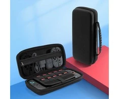 „Dux Ducis Nintendo Switch 2“ dėklas su rankena ir žaidimų skyriais – juodas