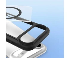 Dux Ducis Skin X Pro Apple iPhone 17 Air dėklas su Wallet, MagSafe Compatible – juodos spalvos