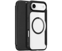 Dux Ducis Skin X Pro Apple iPhone 17 Air dėklas su Wallet, MagSafe Compatible – juodos spalvos