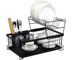 Ruhhy two-level dish drying rack