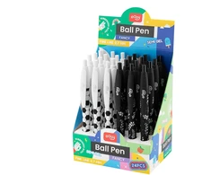 Easy Ballpoint pen. baltas col./juodas col.. 0.7 mm