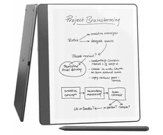 Amazon El. knyga „Kindle Scribe“ – 2024 m. išleidimas, 10,2 colio ekranas su akinimo efektu, 32 GB „Wi-Fi“ (be užrakinimo ekrano reklamų) ir aukščiausios kokybės volframo rašikliu.