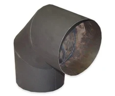 Dūmtraukių alkūnė ABX, 200 mm, 1.5 mm, 90°