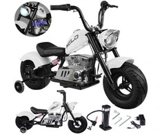 Jokomisiada Akumuliatorinis motociklas vaikams Chopper PA0318 | spalva: balta
