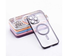 Dėklas Oem Case for iPhone 17 PRO Electro Mag Cover compatible with MagSafe juodas