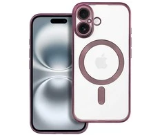 OEM dėklas, skirtas iPhone 16, Electro Mag dėklas, suderinamas su MagSafe violetine