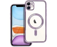 Oem Originalus „iPhone 11“ dėklas, suderinamas su „MagSafe“ violetine elektromagnetine plokšte.